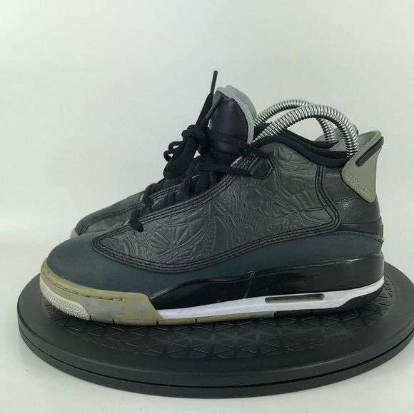 Nike Air Jordan Dub Zero Black/Gray Basketball Shoes 311047-004 Youth Size 4Y - Picture 8 of 12